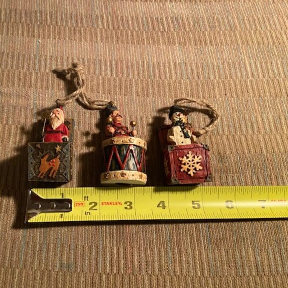 Miniature Hand-painted vintage Christmas ornaments NIB - Picture 7 of 14